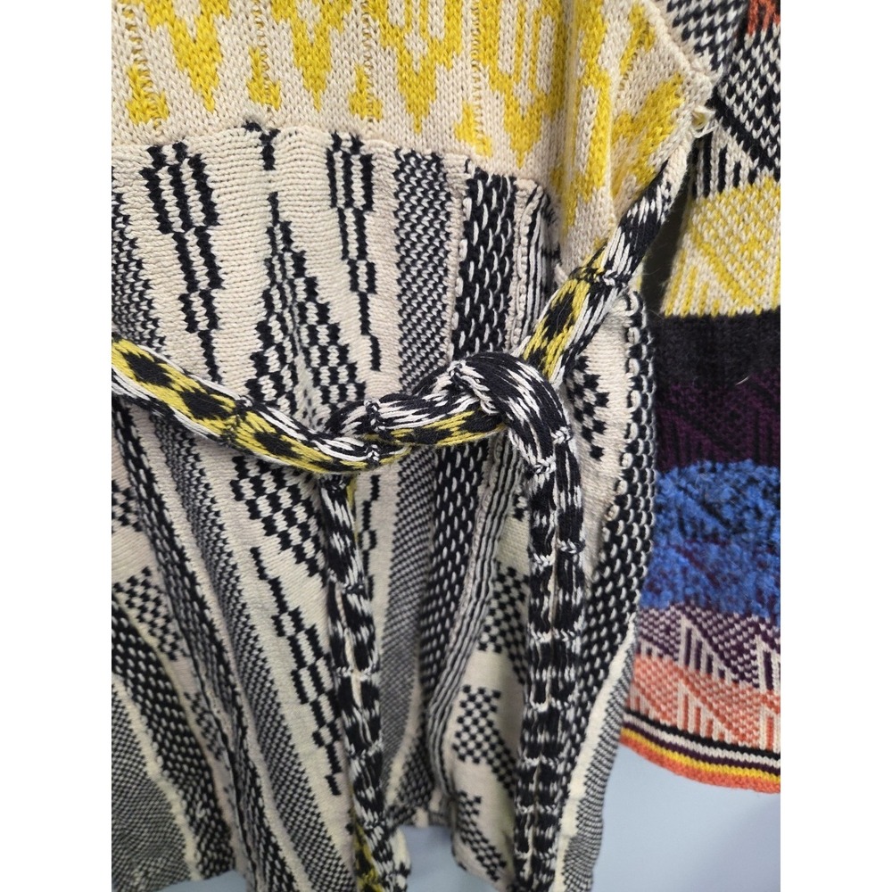 Free People Sweater Dress Sz Medium Patchwork Boho Hippie Bell Sleeve‎ - Picture 8 of 14